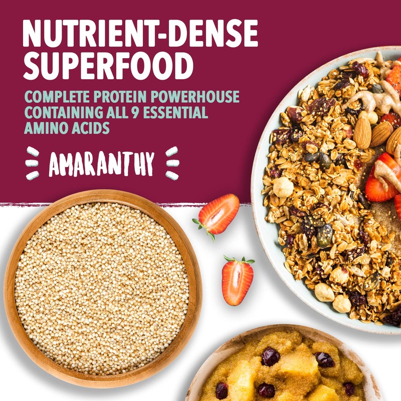 Amaranthy Ready-to-eat Popped Amaranth Bag (3.53 oz) - High Protein