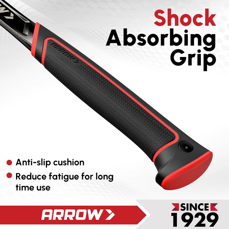 ARROW 20 oz Straight Claw Hammer with Magnetic Nail Holder,