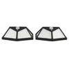 2 Pcs Solar Motion Sensor Light 4 Sided 100 LEDs