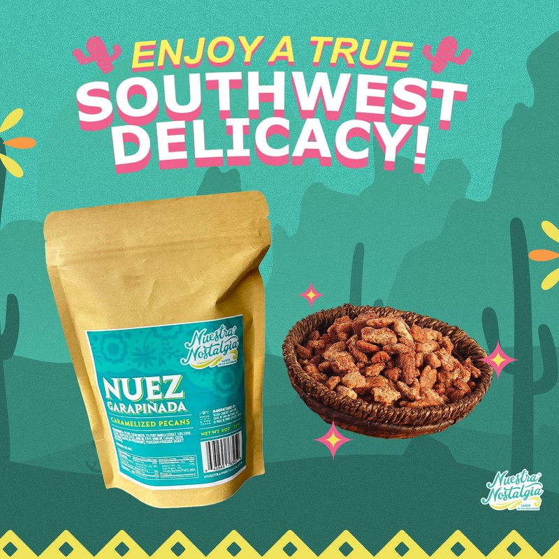 Nuez Garapiñada | Caramelized Pecans - Crunchy Mexican-Style Candied Pecans
