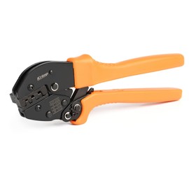 IWISS Ratchet Type Crimping Pliers Crimping Tool for Sleeves and Anderson Connectors PWR Crimps Crimping Range 1.25, 3.5, 5.5 mm2 (PP15/30/45)