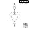 WAGNER Retro Floor and Wall Door Stopper Outdoor Goblet Diameter