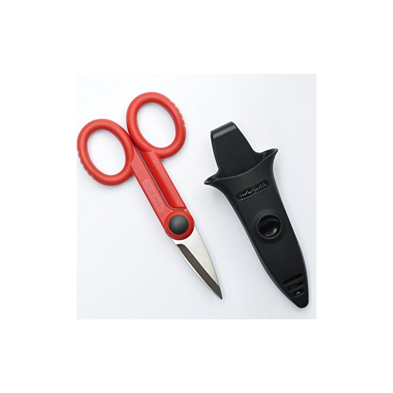 Intercable 16013 Spezialschere für Elektriker mit Sicherheitshülle, klein, Rot