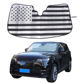 Car Windshield Sunshade Custom Fit for Land Rover Range Rover Sport 2023-2024 Foldable Sun Shield Reflective Polyester Sun Visor Cover Block Heat,UV Rays Sun Visor Protector (Style A)