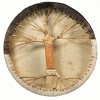 Terre Shaman Drum Goat Skin with Hair Viking Leather Style