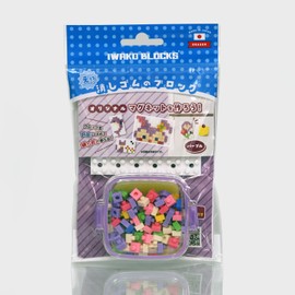 Iwako Global ER-GLB416 Eraser, Iwako Bloks - Let's Make Magnets, Purple