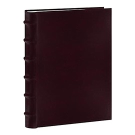 Pioneer Photo Albums Sewn Bonded Leather Bookbound 300 Pkt 4x6 Bi-Directional Photo Album, Burgundy