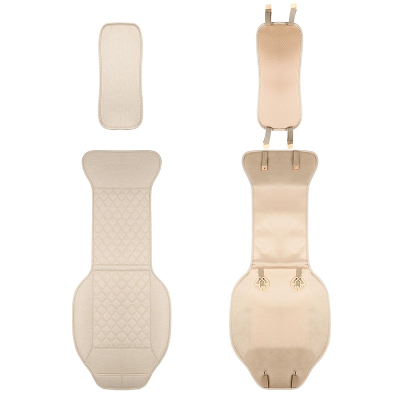 West Llama Linen Car Seat Covers-Breathable & Soft-Front Car Seat