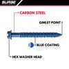 Surge BP - 1/4" x 2-3/4" Hex Head Blue Concrete