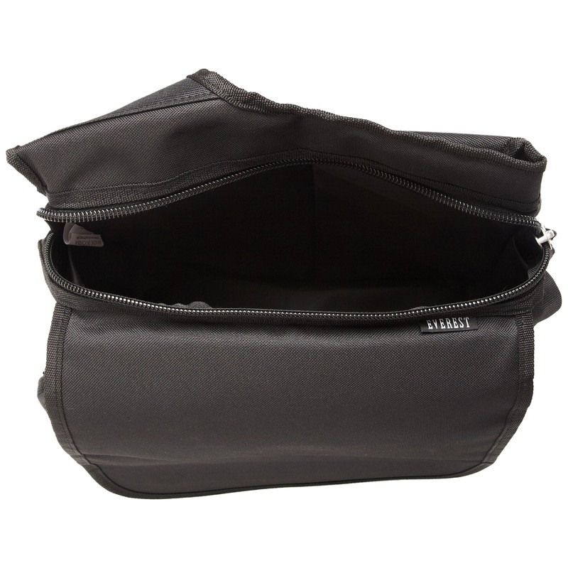 Everest Messenger Bag - Large, Black, One Size,BB005-BK