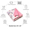 FIGEPO Baby Girl Blanket Soft and Breathable Fuzzy Toddler Throw