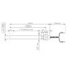 Glow Plug, Ignition Resistor L. 140-150 mm Diameter 9.5 mm,
