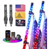 Tavaray 2PCS 5FT Whip Lights with Spring Base, LED Whip