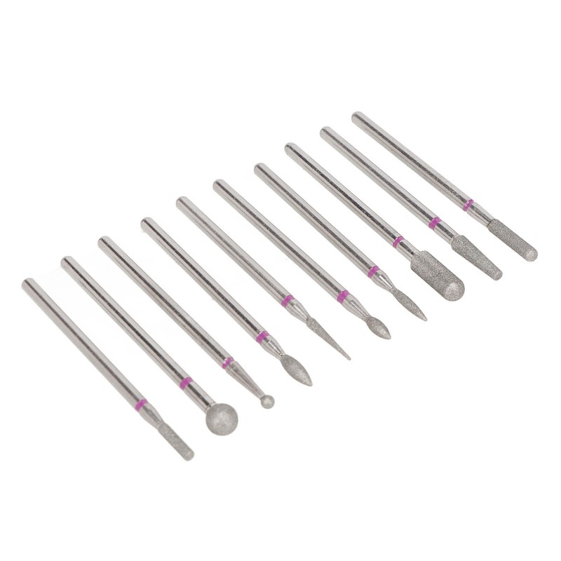 10pcs Nail Drill Bit Set Professional Home Salon Emery Cuticle