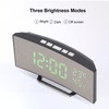 LED Digital Clock 3 Level Brightness Snooze USB Battery Powered