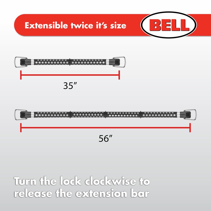 Bell Automotive 22-1-00073-8 Automotive Expandable Clothes Hanger Bar for Travel,