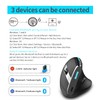 TKMARS Ergonomic Vertical Mouse Right Handed Wireless Bluethooth 5.0 +2.4G
