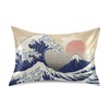 Dalzium Satin Pillowcase for Hair and Skin, Japanese Wave Ocean