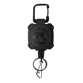 Barone Strongest Telescopic Reel Chain with Carabiner Clip Belt Clip Key Pass Case Replacement, Black