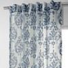 HPD Half Price Drapes SHCH-PS18042-84 Printed Faux Linen Sheer Curtain