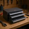 Three Drawer Drill Bit Dispenser Cabinet 1mm To 13mm Organized