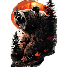 Auremi Bear Diamond Painting Kits for Adults,5D Diamond Art Kits for Beginners,Round Full Drill Animal Diamond Painting Art,DIY Painting by Numbers Crystal Dot Painting 12x16 inch