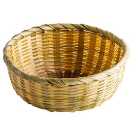 Fried Rice Colander (21.5) Bamboo Braid Hand Woven Basket Natural Natural Material Bamboo Basket Japanese Decor Colander
