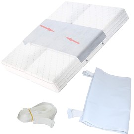 iMoloovi Bed Bridge Twin to King, Cotton Twin to King Bed Converter, No Need Lift Mattress to Wash, 55-87" Mattress Extender, Beds Gap Filler Mattress Connector for Babies Guests Couples