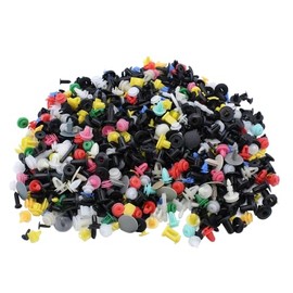 1000 PCS/SET SHLPDFM Nylon Metal Mixed Car Door Panel Trim Fenders Bumper Auto Retainer Fastener Rivet Retainer Push Pin Clips Accessories
