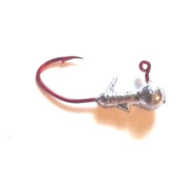 Eagle Claw 1/32-#6/#4 Staggerd Barb Collar-(100ct) - Red, #6