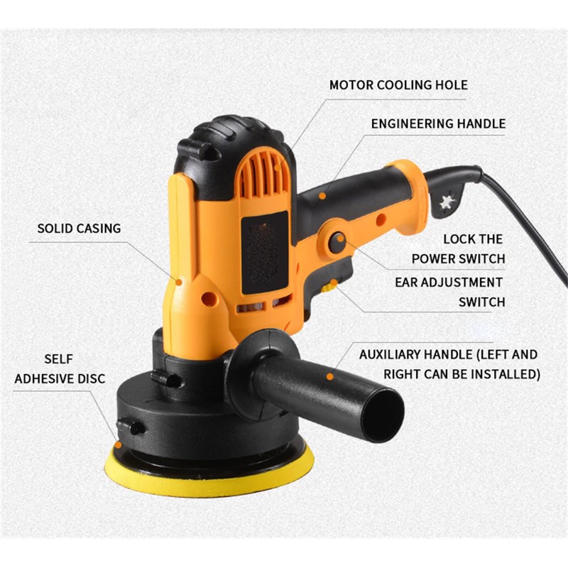 Car Buffer Polisher 110V 600W Variable Speed Car Buffer Machine