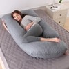 SHANNA Pregnancy Pillow Case J Shape Machine Washable Replacement Cover