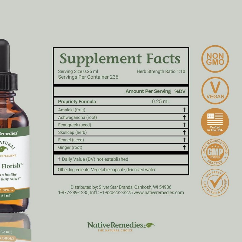 Native Remedies Kiddie Florish - All Natural Herbal Supplement Promotes