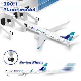 Lose Fun Park 1/300 Diecast Airplanes Model American Westjet Boeing 737 Model Airplane for Collections & Gifts (Westjet 737)
