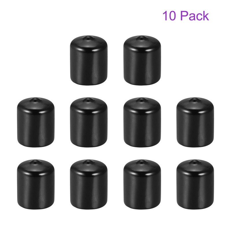 DMiotech 10pcs 21mm ID Black Screw Protection Rubber End Caps