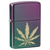 Zippo Lighter - Personalized Custom Message Engraved on Back for Iridescent Leaf Windproof Zippo Lighter #49185