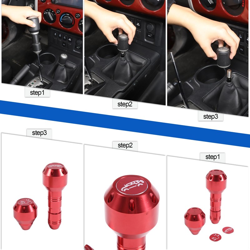 Fgtagtal Compatible with Toyota FJ Cruiser 2007-2021 Car Gear Shifter