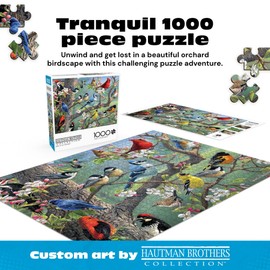 Buffalo Games - Birds in an Orchard - Hautman - 1000 Piece Jigsaw Puzzle for Adults, Challenging Bird Puzzle for Game Nights, Finished Size 26.75 x 19.75, Made in the USA