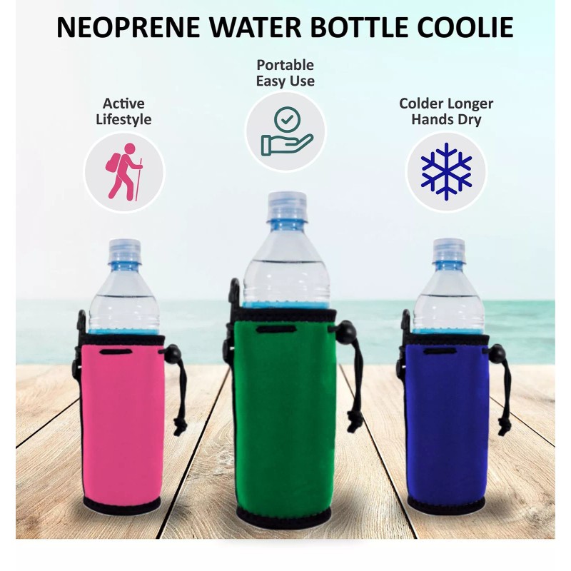 Coolie Junction Blank Neoprene Water Bottle Coolie (Variety Color 6
