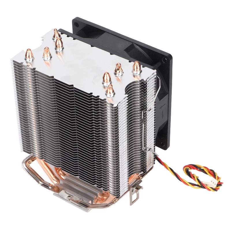CPU Fan 4 Heatpipes 90mm 3pin Noiseless Plug and Play