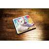 Wooden Fridge Magnet of Playful West Highland Terrier with Colorful