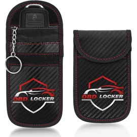 RFID Protection Car Key Blocking Faraday Pouch Carbon Fiber Compatible with All Vehicles