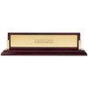 Things Remembered Engraved Gloss Mahogany and Gold Name Plate (Free