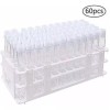 Depepe 60pcs Claro Tubos De Plástico Con Tapas De Prueba