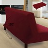 FIGOOO Sofa Cover without Armrests, 3-Seater Elastic Sofa Cover, Armless,