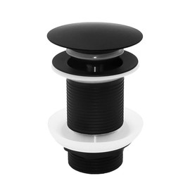 YDHfdc Sink Drain Valve Universal Drain Fitting Without Overflow Sink Pop Up Valve Drain Fitting Valve Drain Fitting for Sink - Matte Black