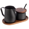 APS 634 Milk and Sugar Set 5 Pieces Acacia Wood