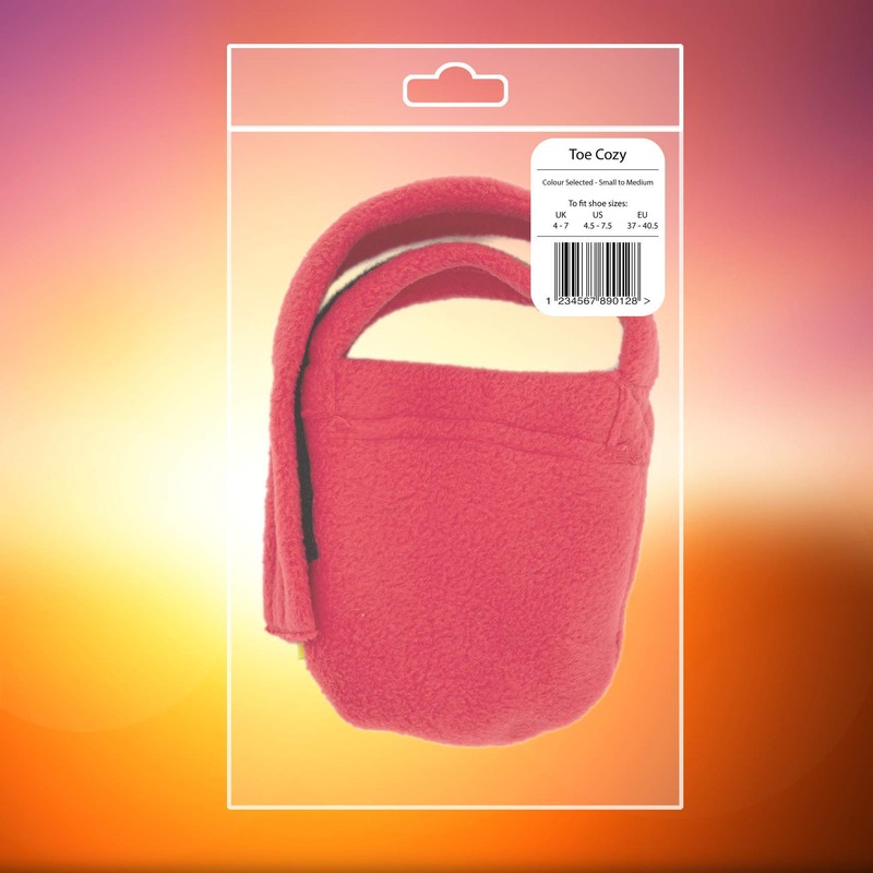 Limbo Toe Cozy for Leg Casts (Red, Shoe Size 8-14)