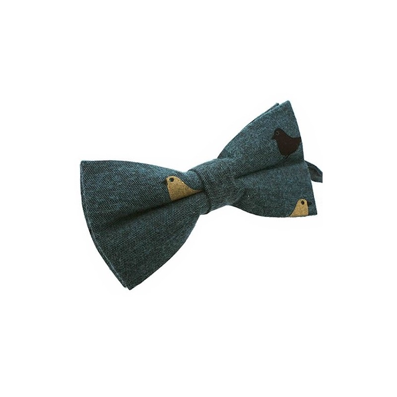 Bowties.jp bd210 Green Bird, Bowtie, Easy to Wear, green