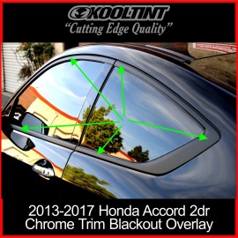 Avery Supreme Wrap Chrome Delete Vinyl fitting the 2013-2017 Honda Accord Coupe Chrome Trim